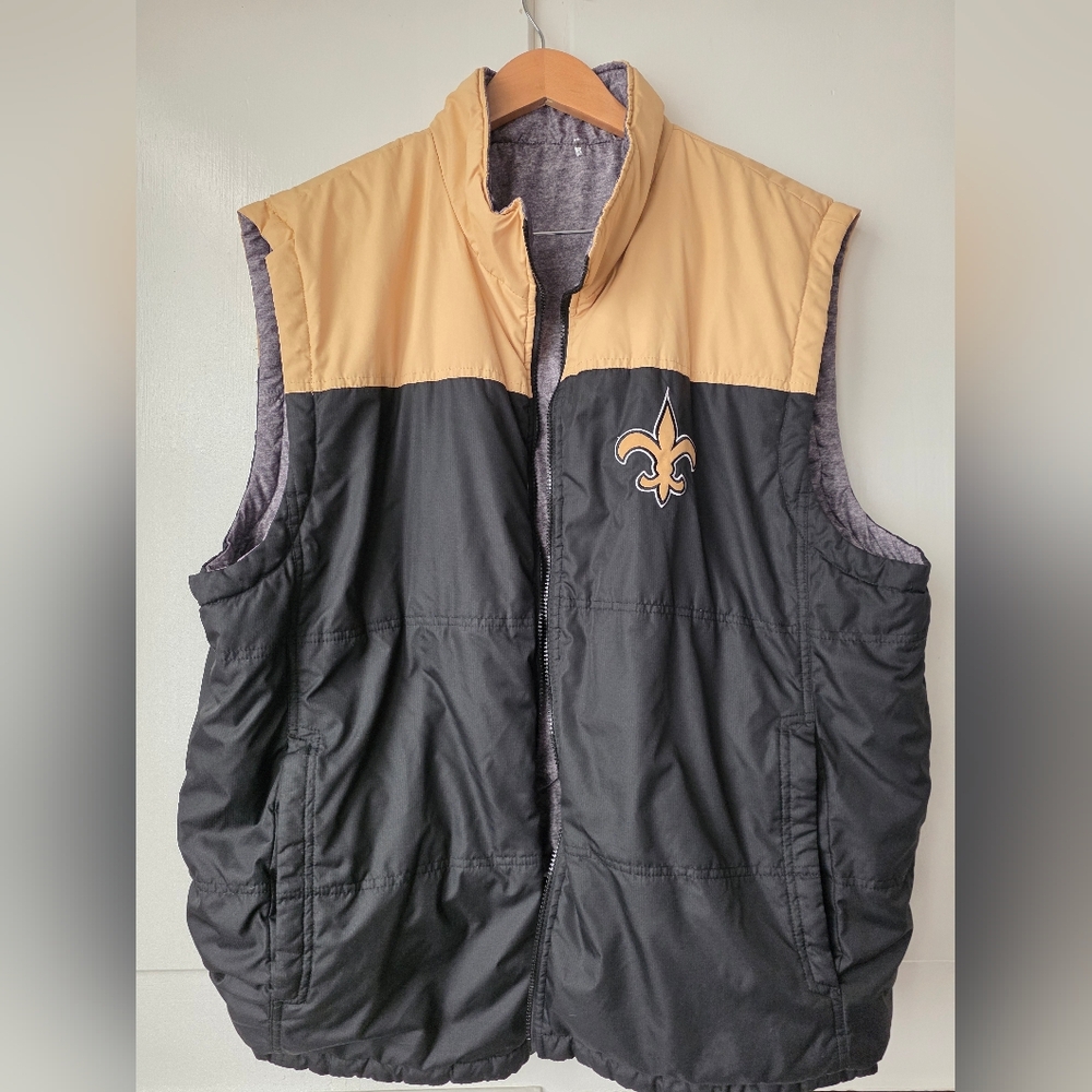 NFL Black and Gold Puffer Vest